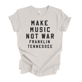 Women's Make Music Franklin Black & Vintage White Tee