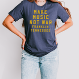 Make Music Franklin Yellow & Blue Tee