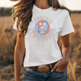 Red White & Blue Franklin Tennessee Skull & Stars Tee
