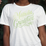 Magnolia Grandiflora Script Tee (Green)